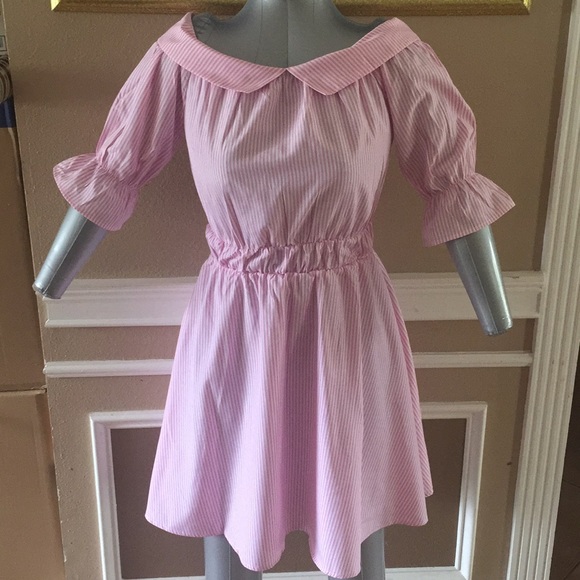 Summer Pink Stitching Dress - Picture 2 of 6
